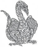 Paisley Dragon by RowanWatersprite