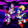 Sonic and Blaze playin Sonic Rush