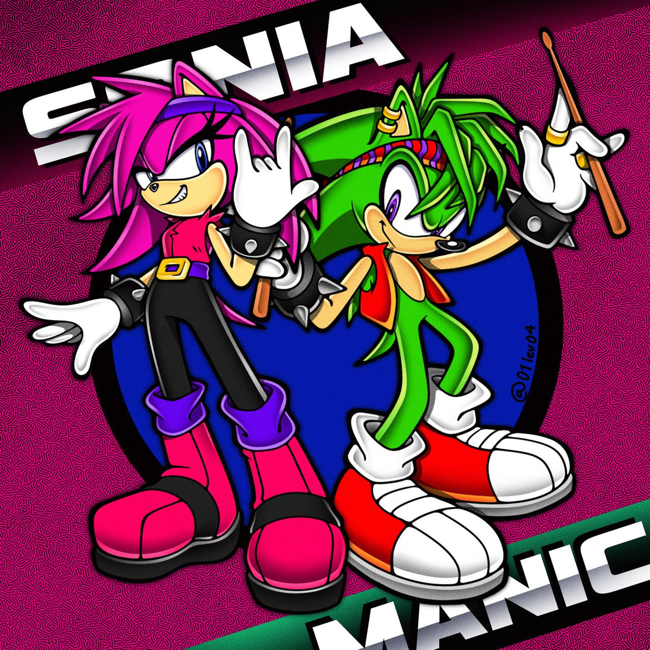 Sonia and Manic Adventure Redesign by Lev0104 on DeviantArt