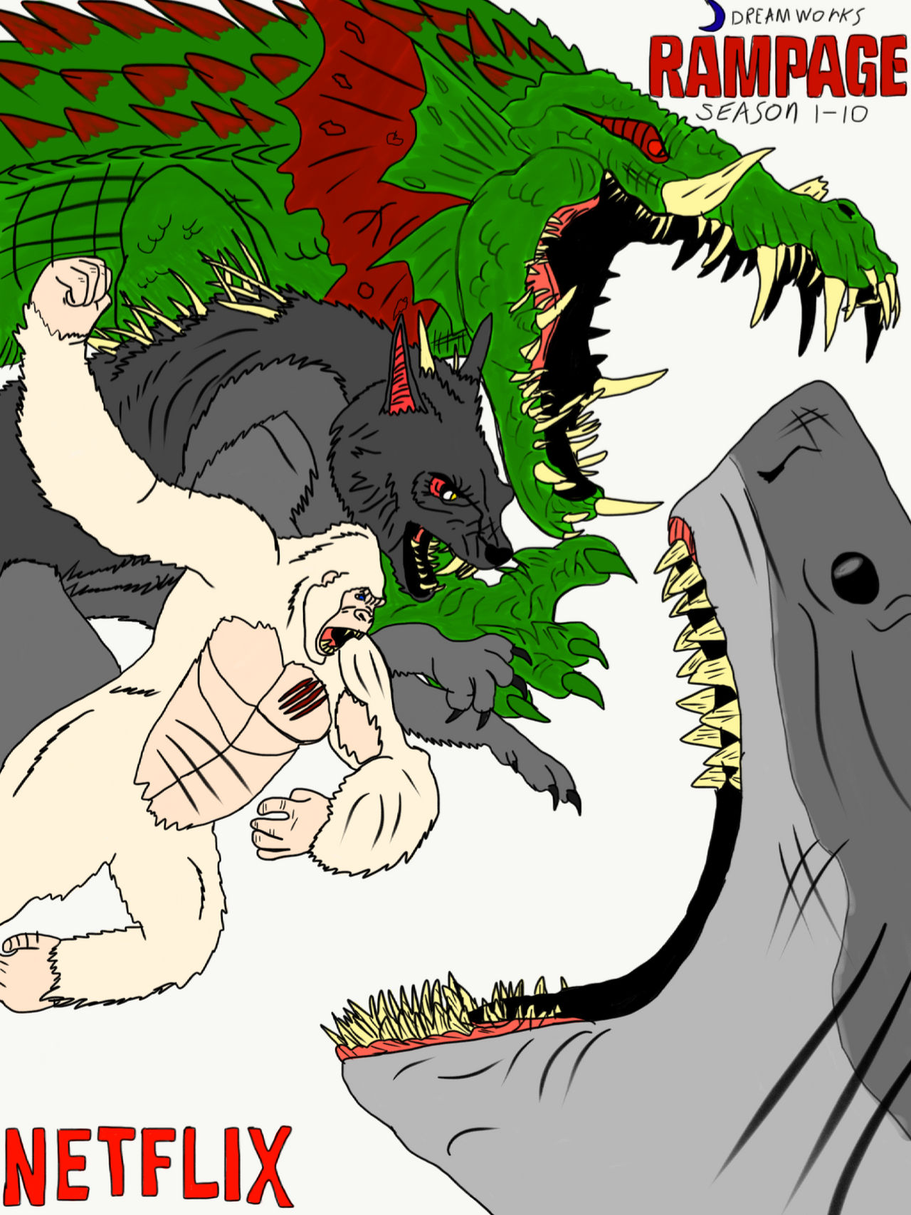Tigerosaurus Rampage RAMPAGE by DINOBOY768 on DeviantArt