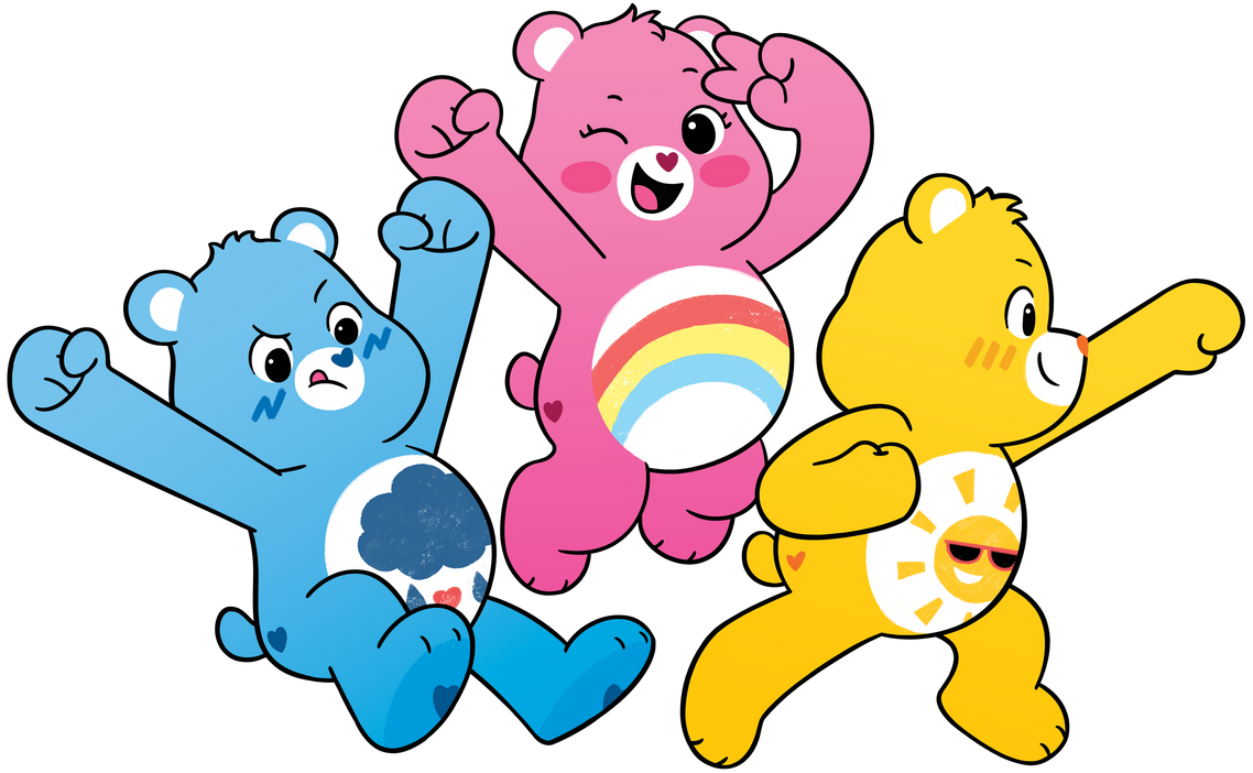 Grumpy Bear, Cheer Bear And Funshine Bear by ThomasThePro360 on DeviantArt