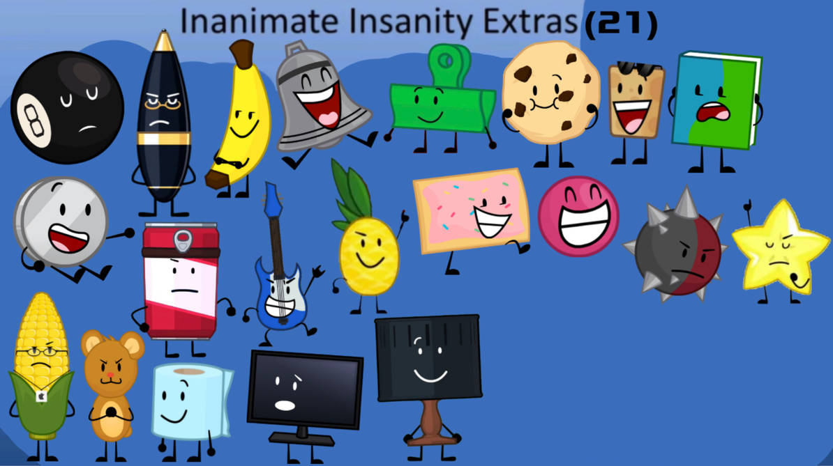 Inanimate Insanity Extra Characters by ThomasThePro360 on DeviantArt