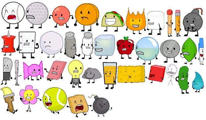 BFDI And Inanimate Insanity Characters (Version 1) by ThomasThePro360 ...