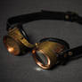 Steampunk brass-copper goggles