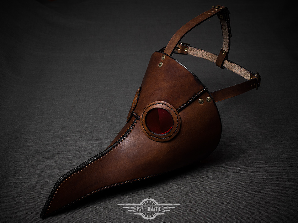 Brown Albino plague doctor mask