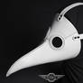 White plague doctor mask