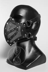 Sagaris black leather mask