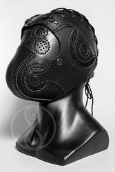 Black leather art mask Asset B-808