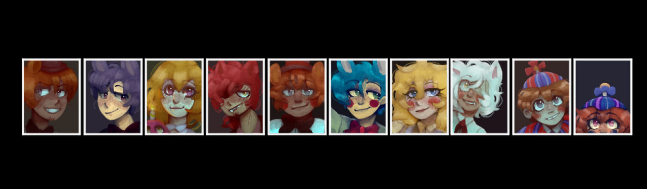 Fnaf UCN redrawing challenge as humans ! by m3l0uche on DeviantArt