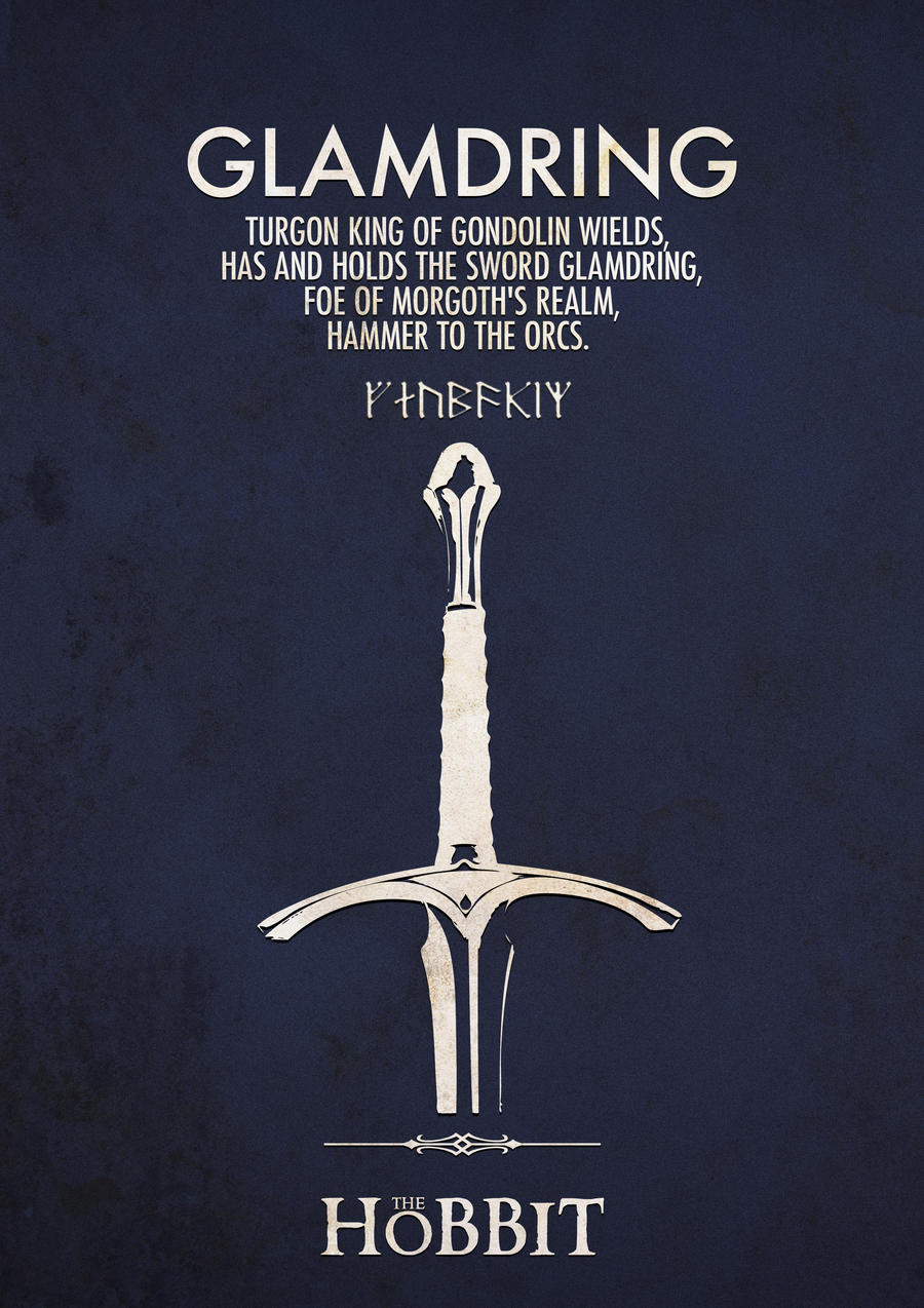 Lotr The Hobbit Glamdring Minimalist Wallpaper By Lotr The Hobbit Glamdring Minimalist Wallpaper By