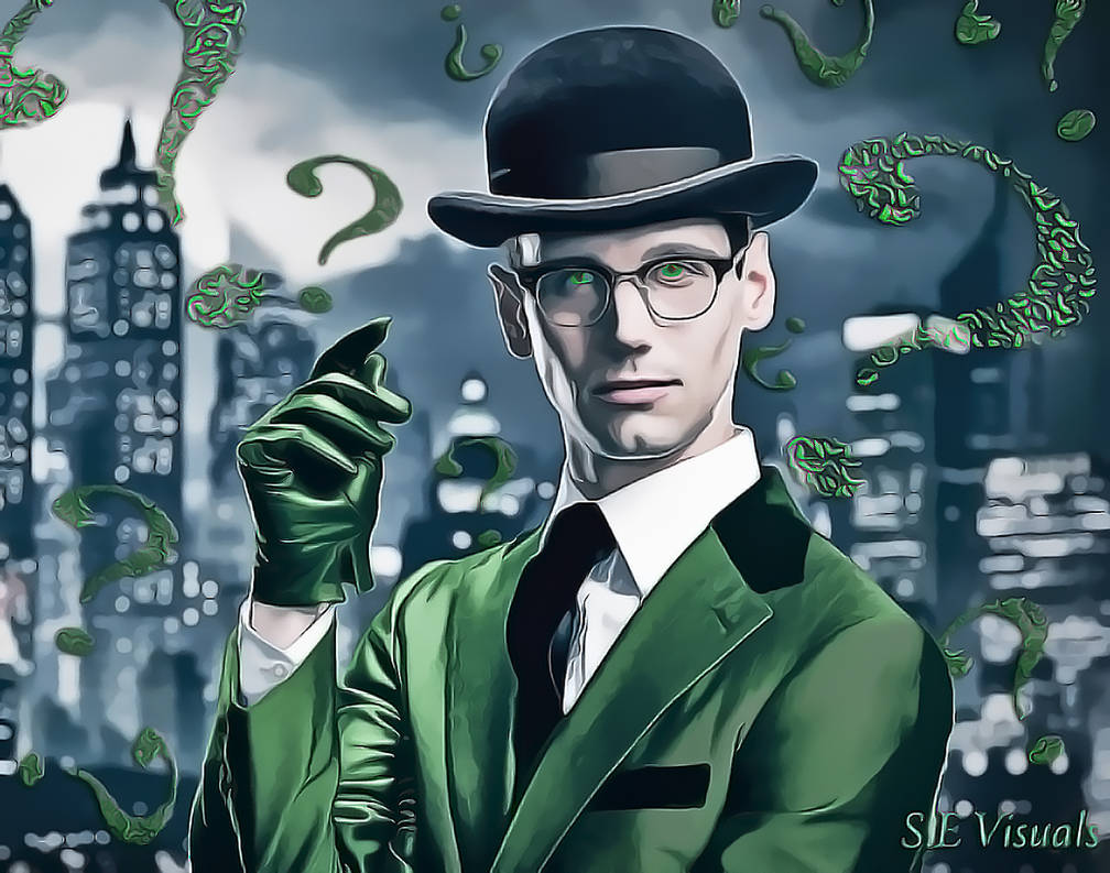 The Riddler Gotham Sticker The Riddler - Gotham by sevisuals on DeviantArt