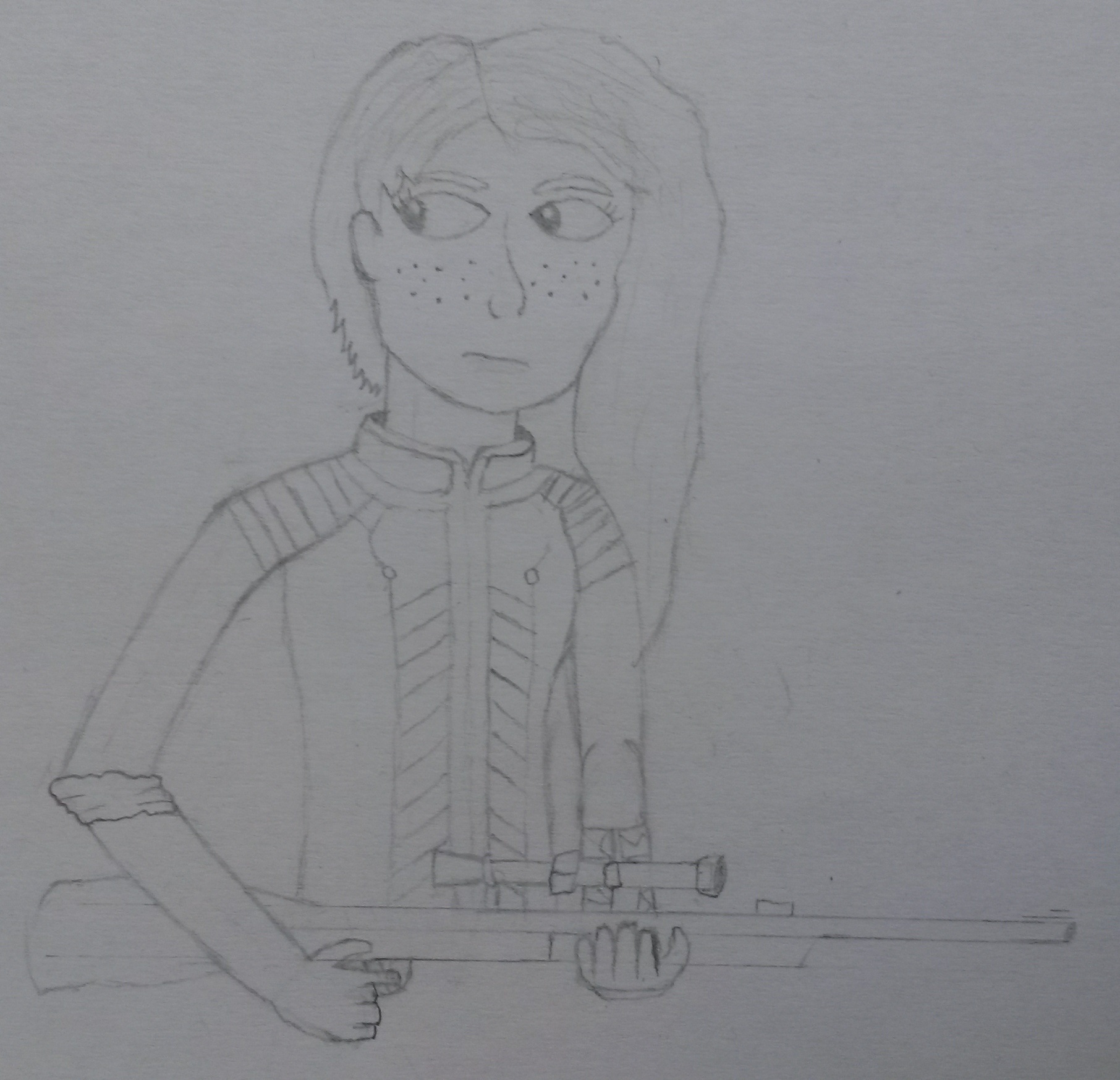 Oh-oh, here she comes (with a gun)