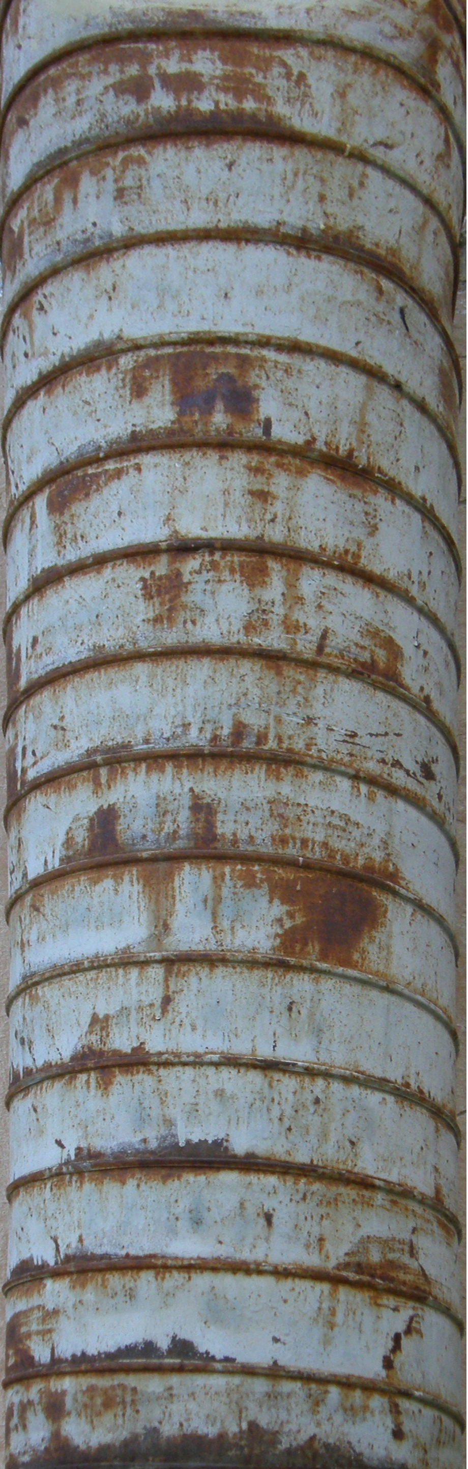 corrugated rusty pipe