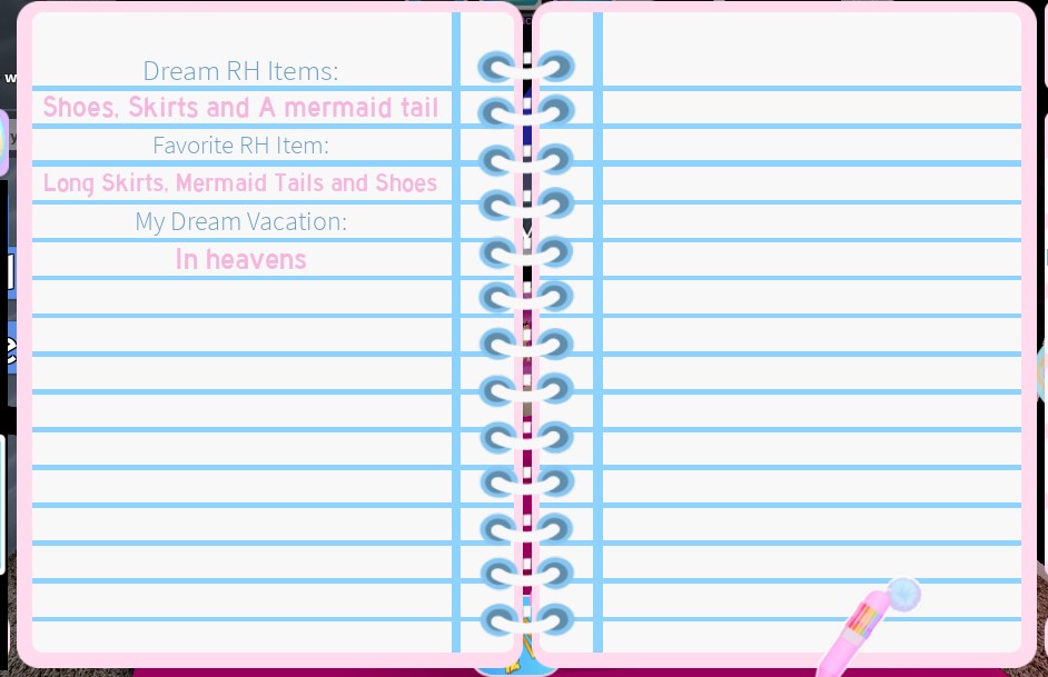 Diary Planner, Royale High Wiki