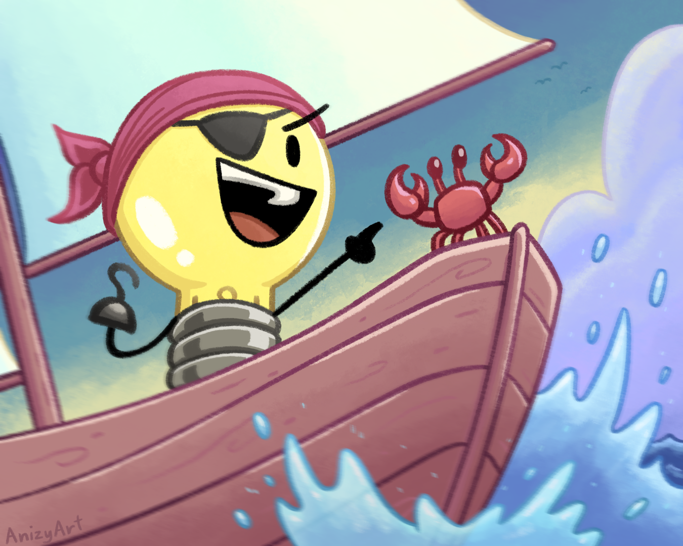 Inktober52 : Ship // Inanimate Insanity Fanart by AnizyArt on DeviantArt