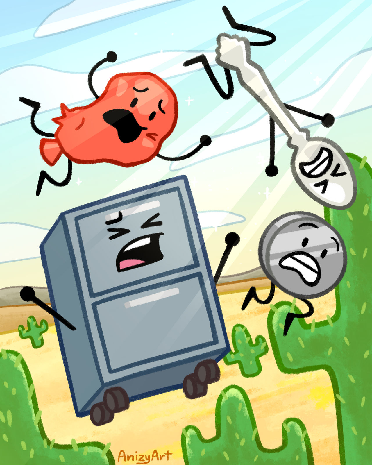Final Four! // Inanimate Insanity fanart by AnizyArt on DeviantArt