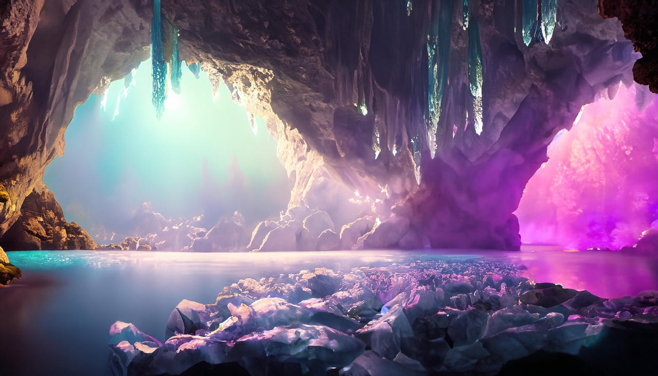 Fantasy Crystal Cavern by CodeCraftsman on DeviantArt