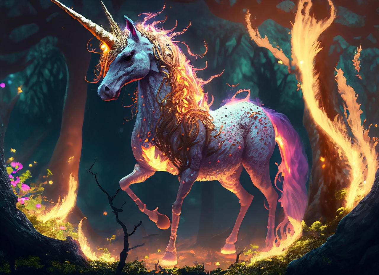 Fire Fun Icon Fire Unicorn 01 by CodeCraftsman on DeviantArt