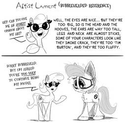 Artist Lament (Bubbleheaded Reference)