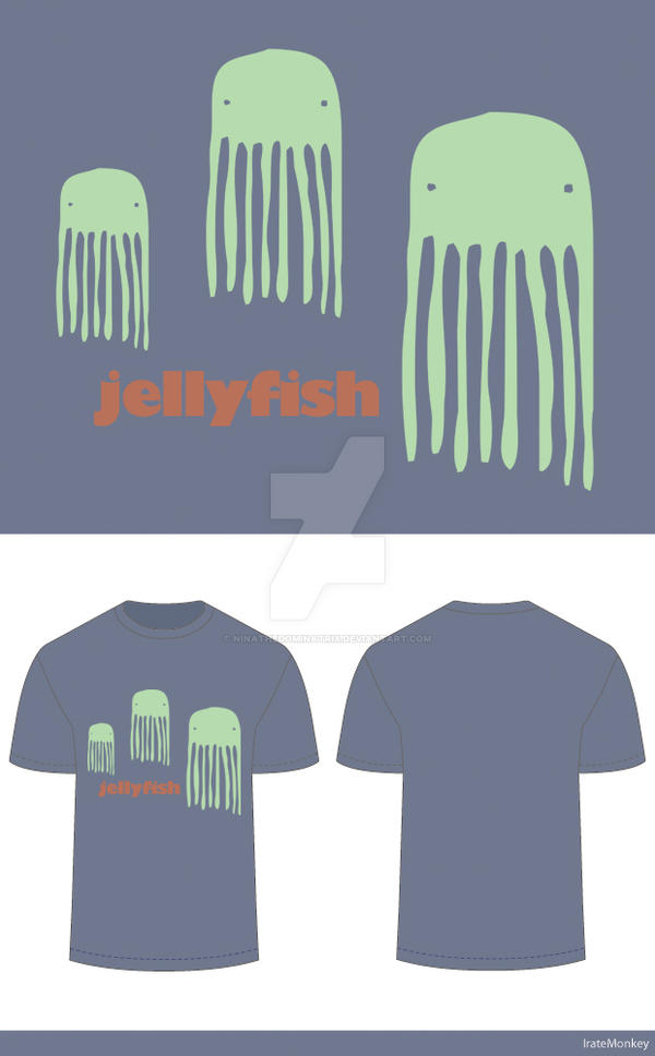 jellyfish t shirt design.