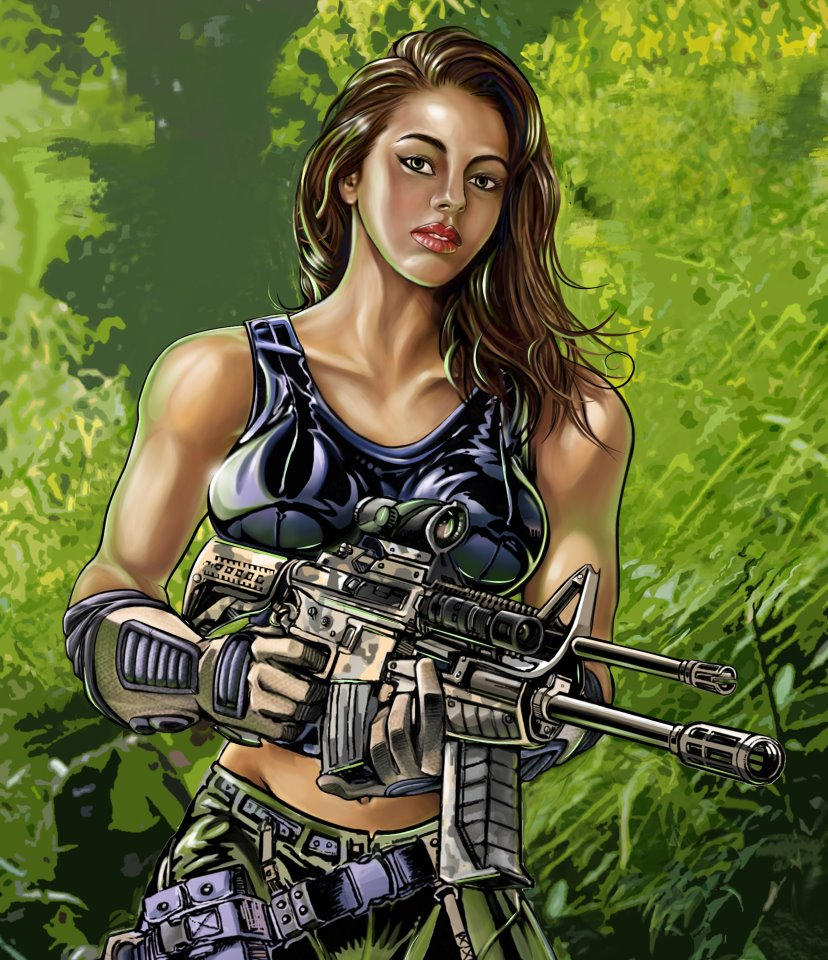 Sexy Jungle Chick by Dizzldarts on DeviantArt