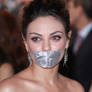 Mila Kunis taped