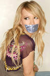Hilary Duff taped