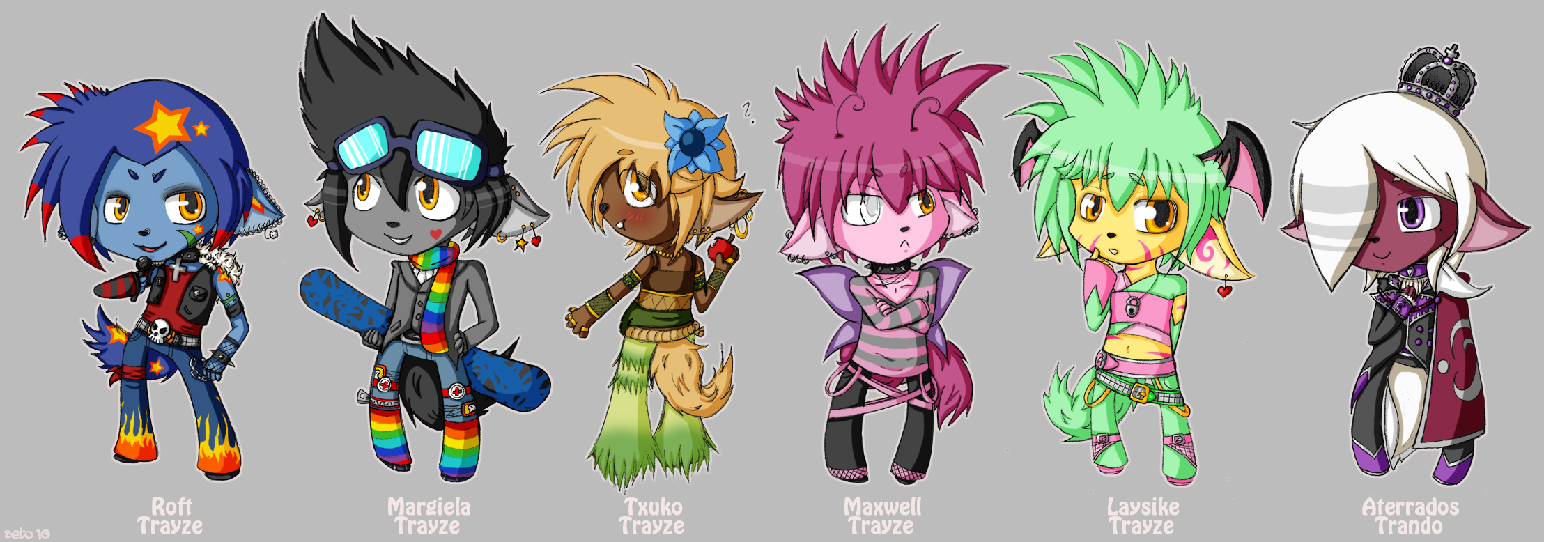 The Trayze Family Chibis