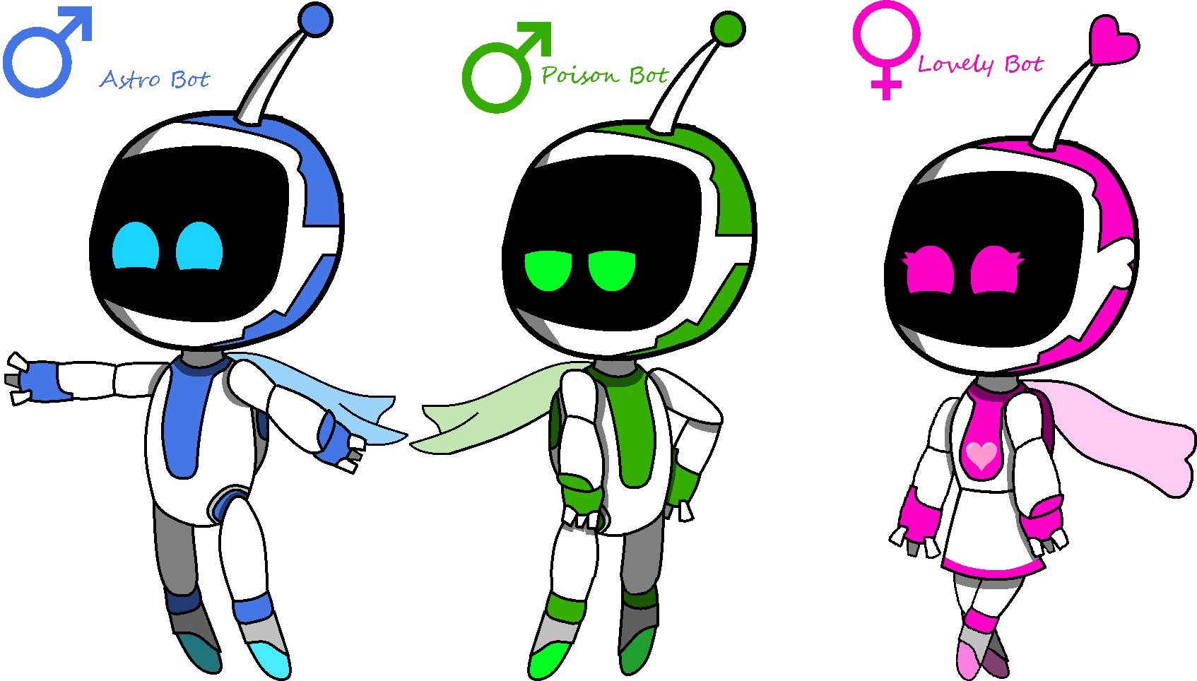 Astro Bot's Siblings by SandyKim on DeviantArt
