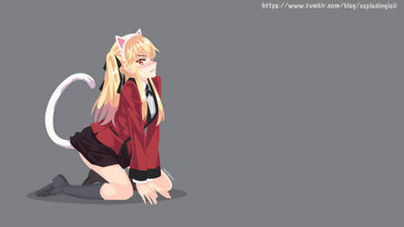 Kakegurui Neko Saotome Mary Wallpaper