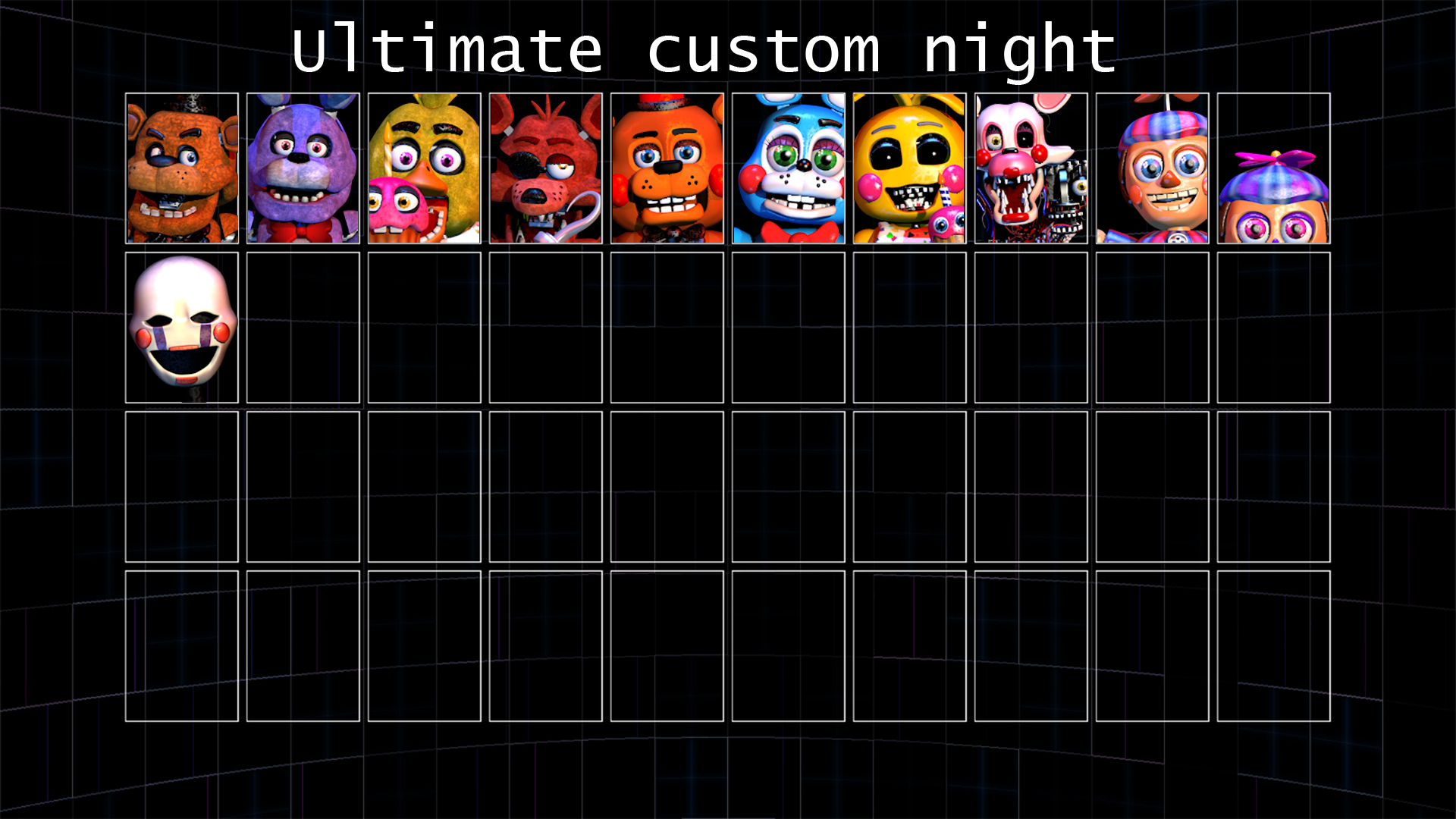 The Complete Ultimate Custom Night Version 4 by Will220 on DeviantArt