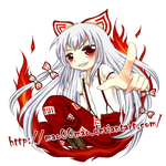 Touhou_mokou by mao00mao