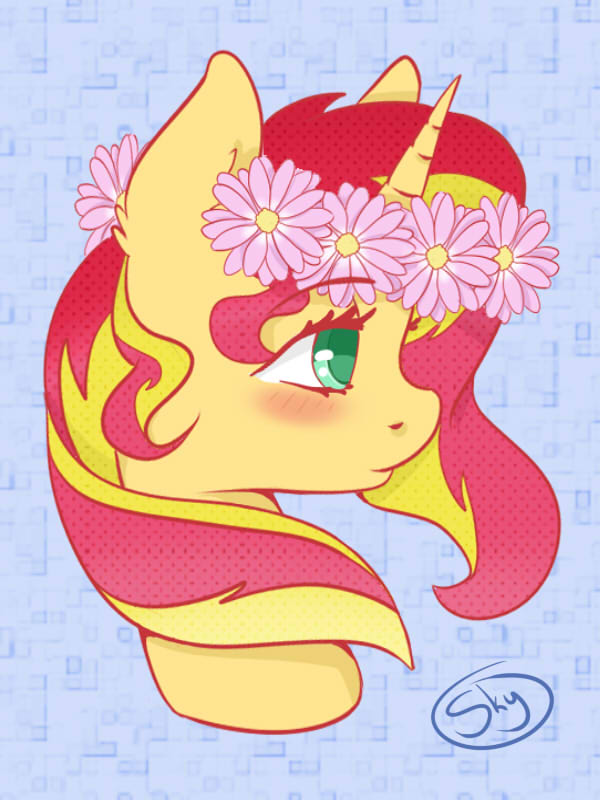 Flower crown Sunset Shimmer