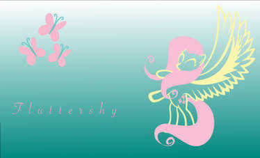 Simplified Fluttershy Wallpaper 2