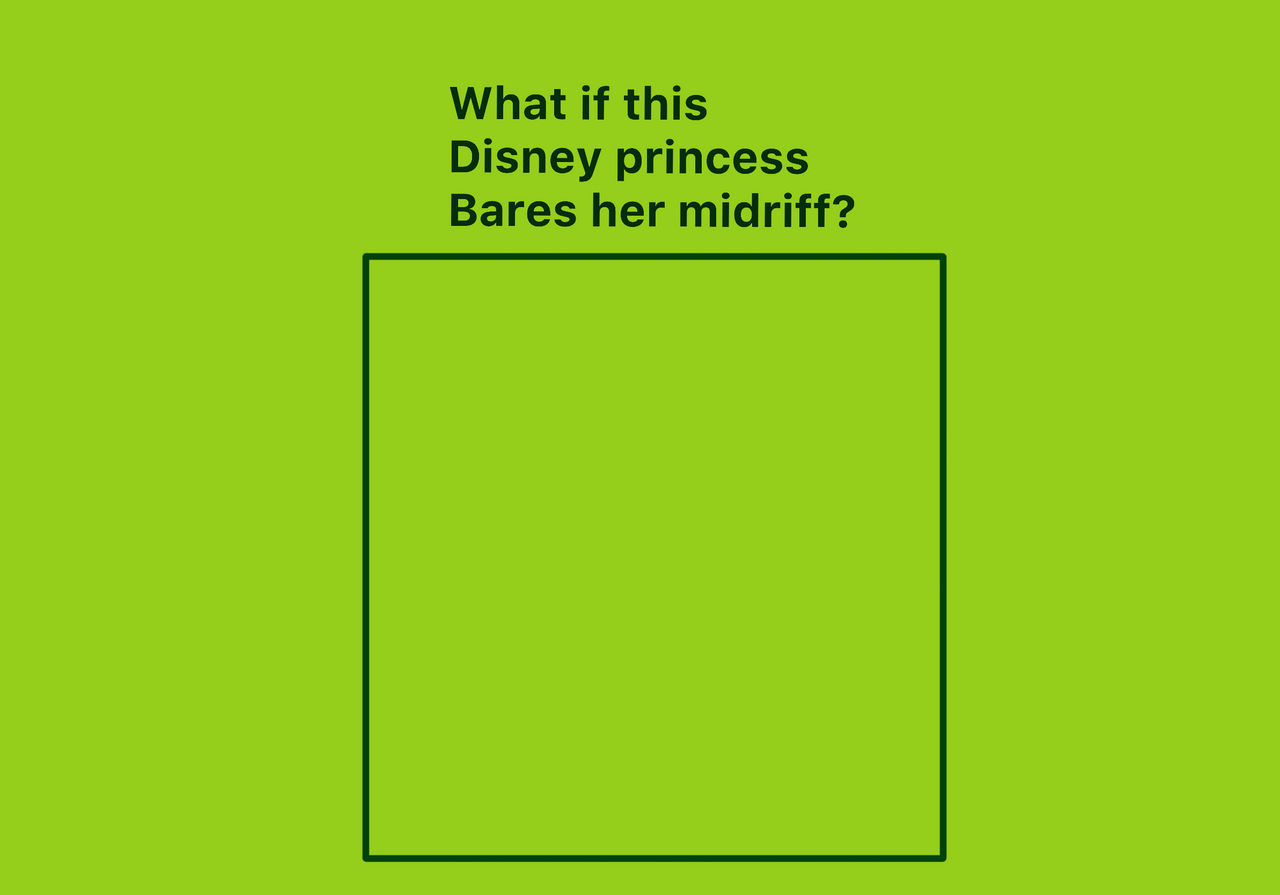 Midriff Princess What if Disney princess midriff meme by Disneywo on DeviantArt