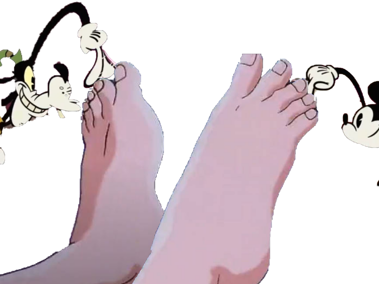 Mickey And Goofy Tickle Bulma Feet By Disneywo On Deviantart