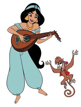 Barefoot Jasmine with Abu