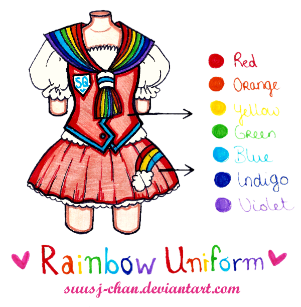 Rainbow Uniform - Sweetie Quartet