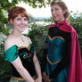 Elsa and Anna Coronation Cosplays