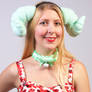 Mint Green - Pastel Green Horns and Collar