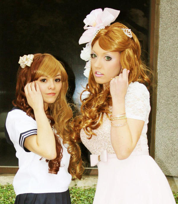 School Uniform and Hime Gyaru Girls!