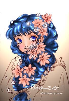 Old CG 42 Flowers by manzo