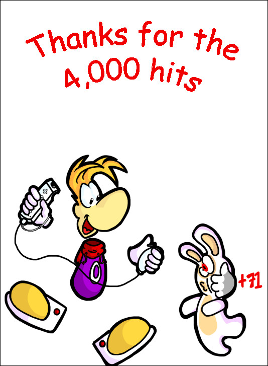 Thanks for 4,000 hits - Rayman