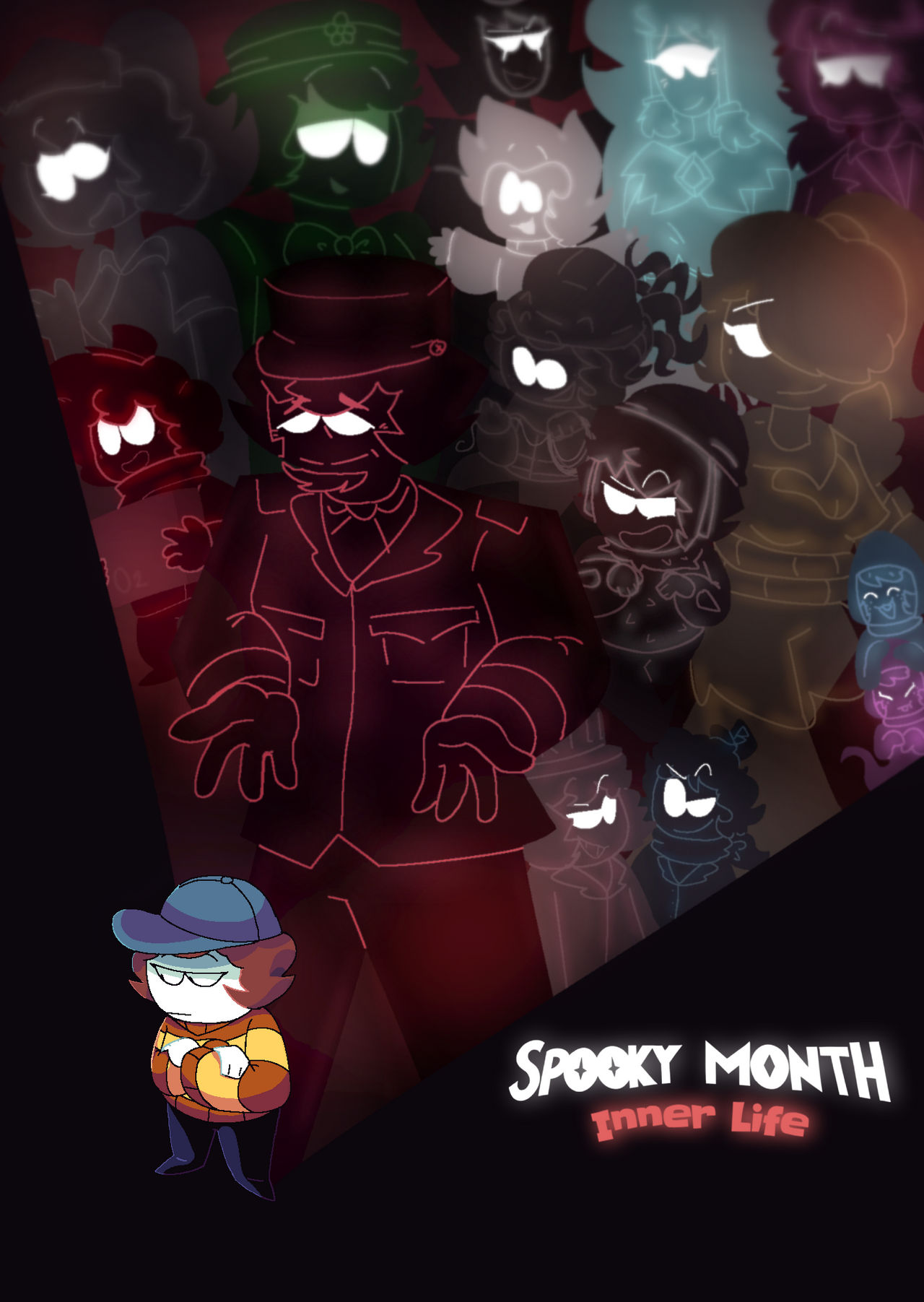 I made some art of my spooky month oc jenny the gif took forever to make :  r/spookymonth