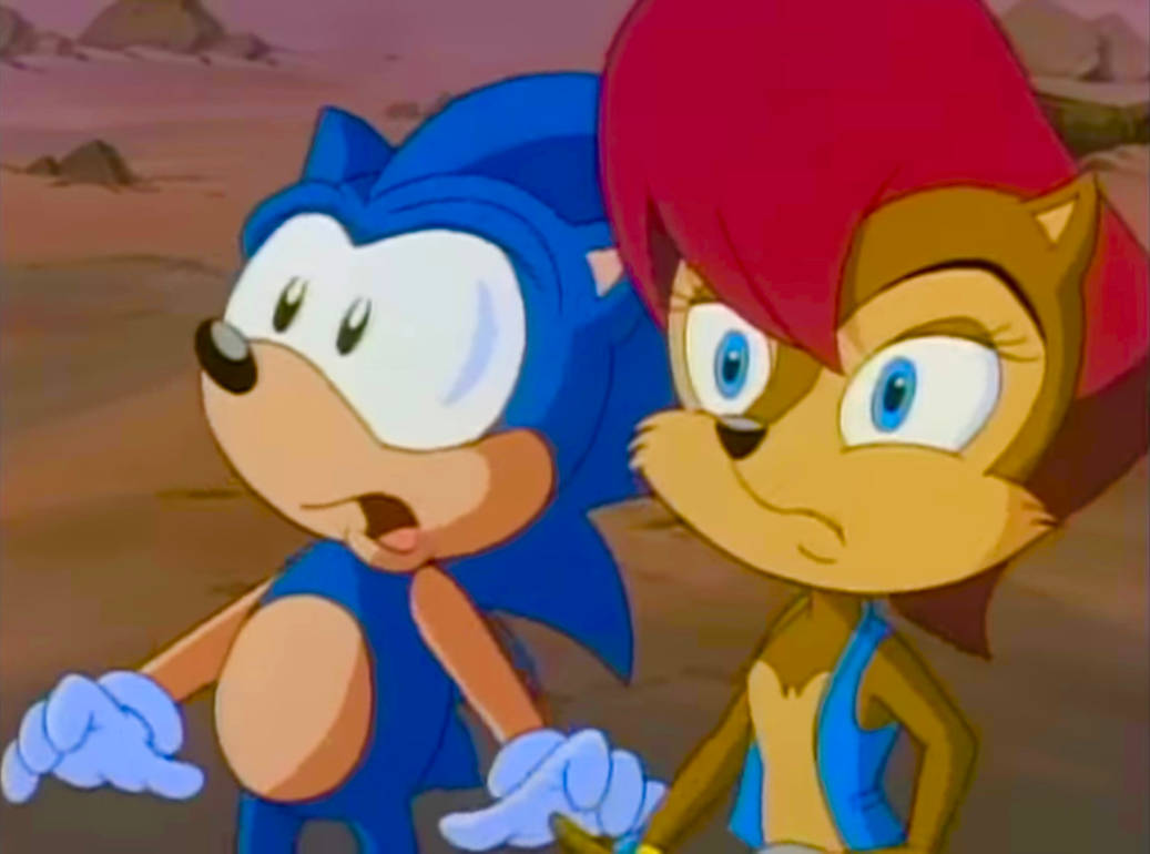 Sonic and Sally surprised by garzaade000 on DeviantArt