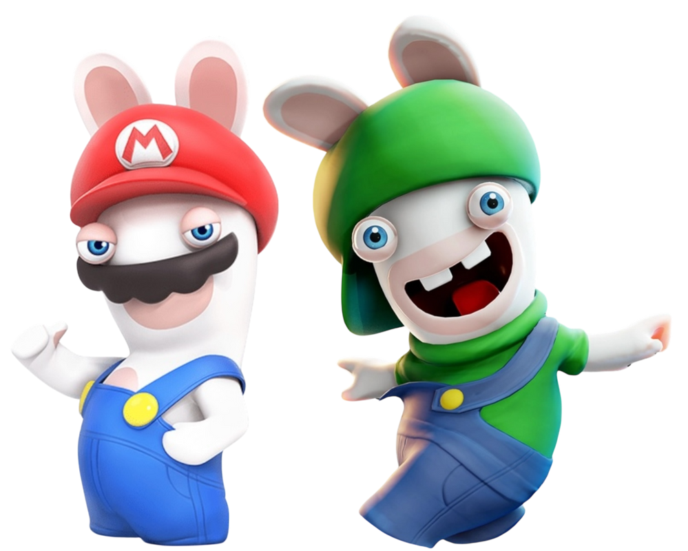 Rabbid Mario and Rabbid Luigi by garzaade000 on DeviantArt