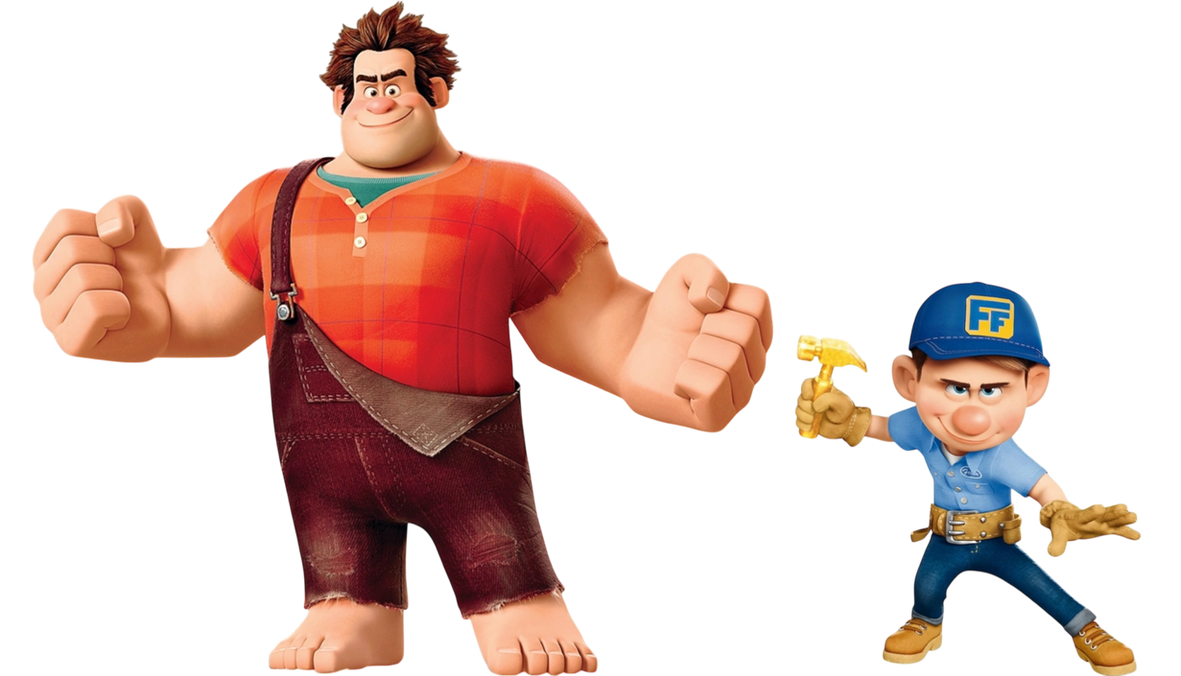 Wreck-It Ralph and Fix-It Felix Jr by garzaade000 on DeviantArt