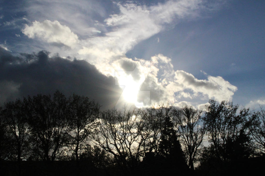 clouds and sun