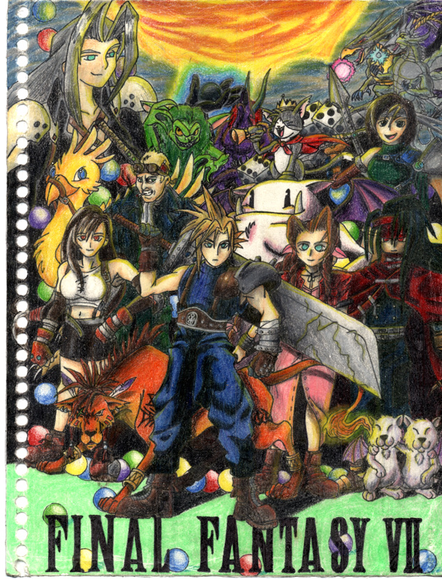 FF7 collage