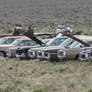 Chryslers in the desert